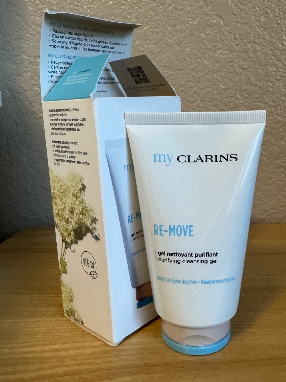 My Clarins RE-MOVE Purifying Cleansing Gel 4.2 oz NIB Vegan Face Cleanser